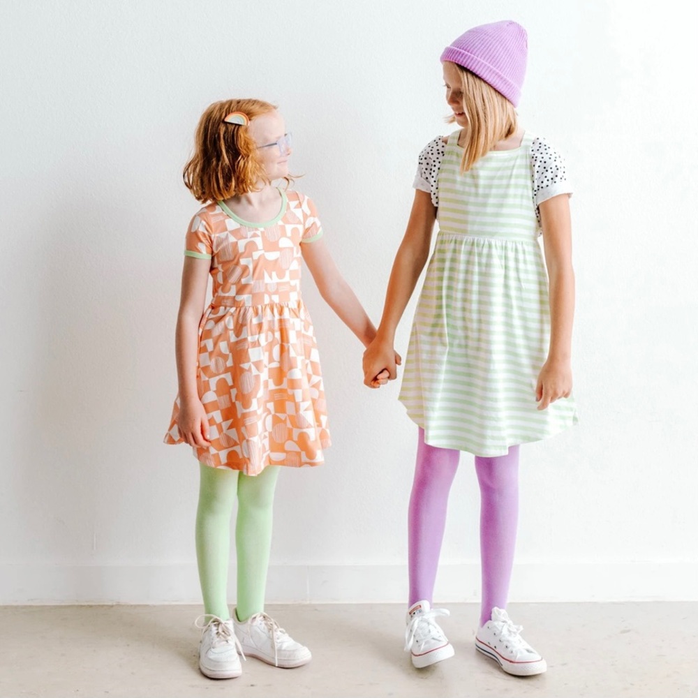 June & January Swing Dress Toddler 2T Grapefruit Scatter NWT